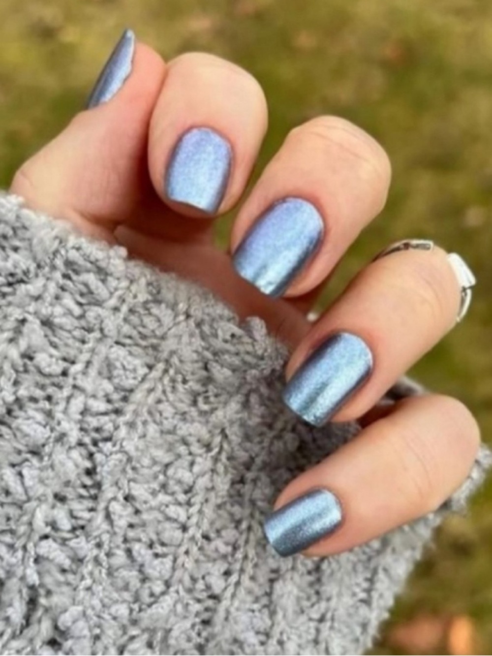 *Retired* Color Street: Party Glower | Blue Silver Shimmer Fall Winter Icy Glam